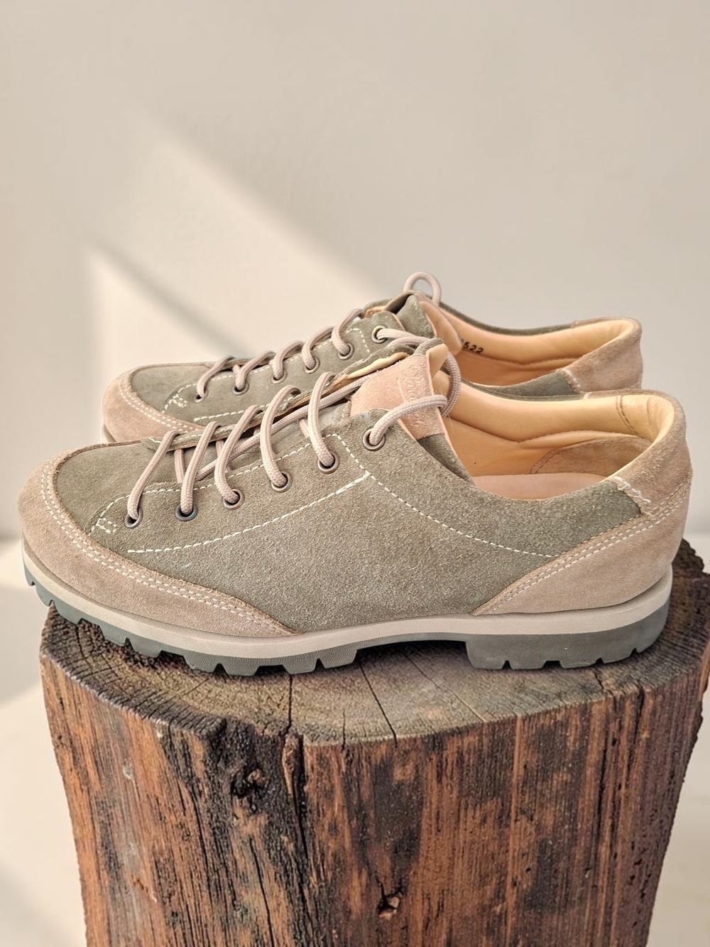 Paraboot Galibier Montana Men's Suede Olive Beige Hiking Shoes 7.5 UK / 8.5 US